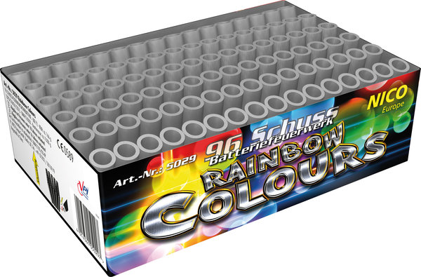 Rainbow Colours, 96-Schuss Regenbogen-Batterie