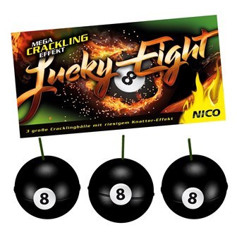 Lucky Eight, 3 große Cracklingbälle