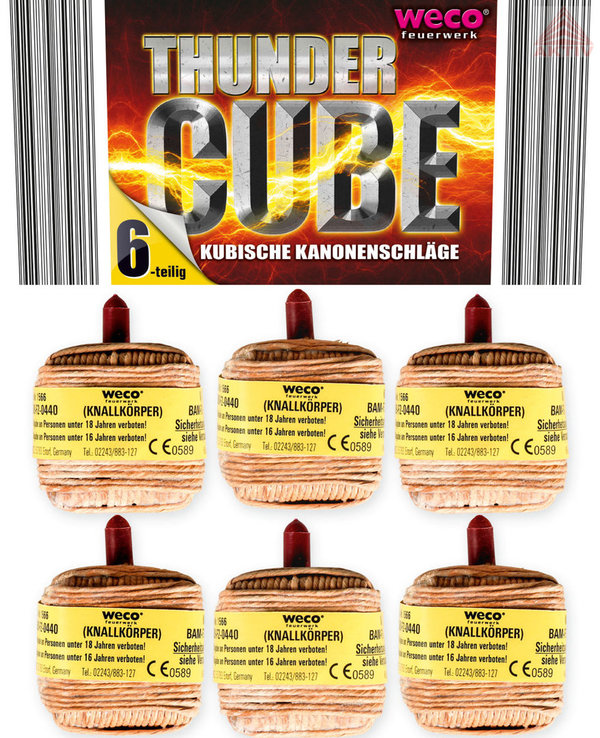 Thunder Cube Kubische Kanonenschläge 6er